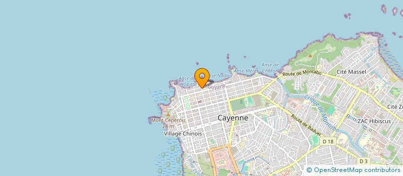 localisation de l'entreprise MONSIEUR RAYMOND ROCHE  CAYENNE