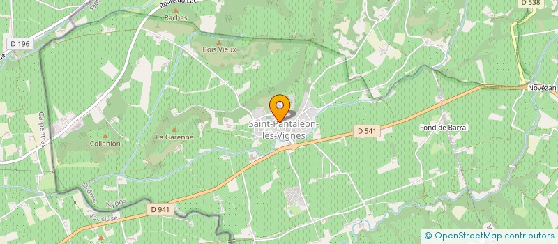 localisation de l'entreprise MONSIEUR RAYMOND RODRIGUEZ  SAINT-PANTALEON-LES-VIGNES