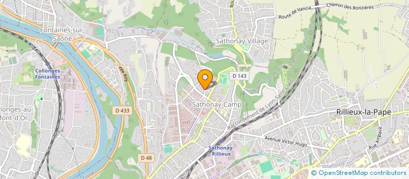 localisation de l'entreprise MONSIEUR RAYMOND ROLAND ZEGHLACHE  SATHONAY-CAMP