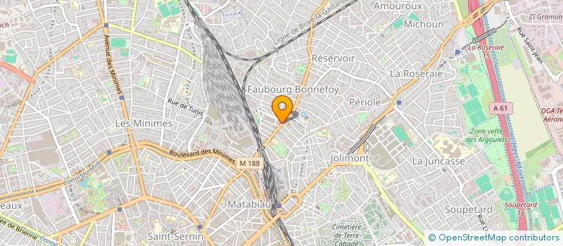 localisation de l'entreprise MONSIEUR RAYMOND ROLLAND à TOULOUSE