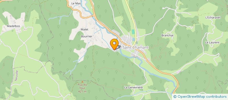 localisation de l'entreprise MONSIEUR RAYMOND RONDEAU  SAINT-CHAMANT