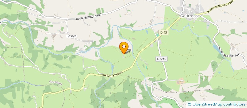 localisation de l'entreprise MONSIEUR RAYMOND ROUQUIER  GOUTRENS