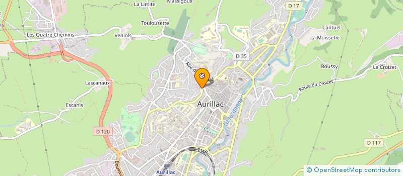 localisation de l'entreprise MONSIEUR RAYMOND ROUSSEAU à AURILLAC