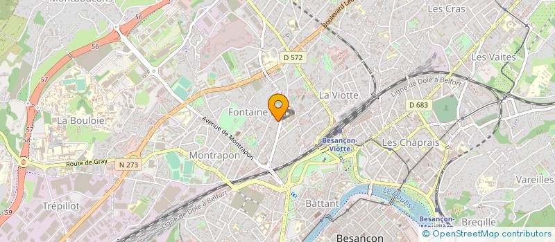 localisation de l'entreprise MONSIEUR RAYMOND SACRE à BESANCON