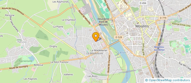 localisation de l'entreprise MONSIEUR RAYMOND SADO NOUMSI à MOULINS