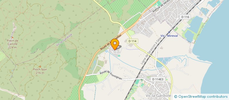 localisation de l'entreprise MONSIEUR RAYMOND SALVADOR  VIC-LA-GARDIOLE