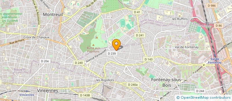 localisation de l'entreprise MONSIEUR RAYMOND SARTI à FONTENAY-SOUS-BOIS