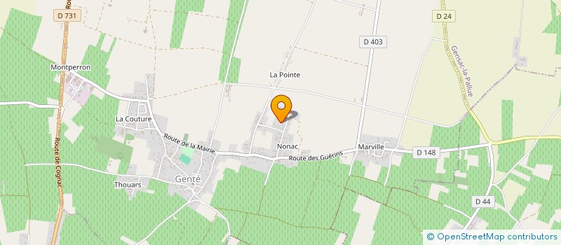 localisation de l'entreprise MONSIEUR RAYMOND SEGUIN  GENTE