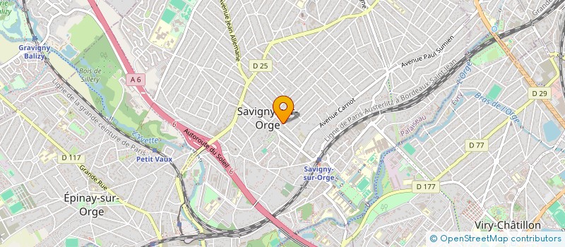 localisation de l'entreprise MONSIEUR RAYMOND SERGANT à SAVIGNY-SUR-ORGE