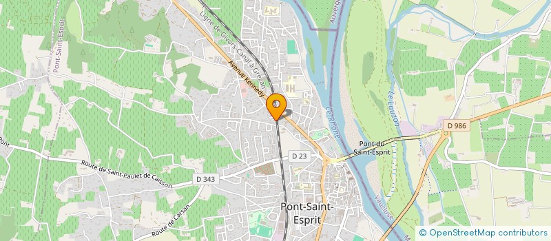 localisation de l'entreprise MONSIEUR RAYMOND SERVIER  PONT-SAINT-ESPRIT