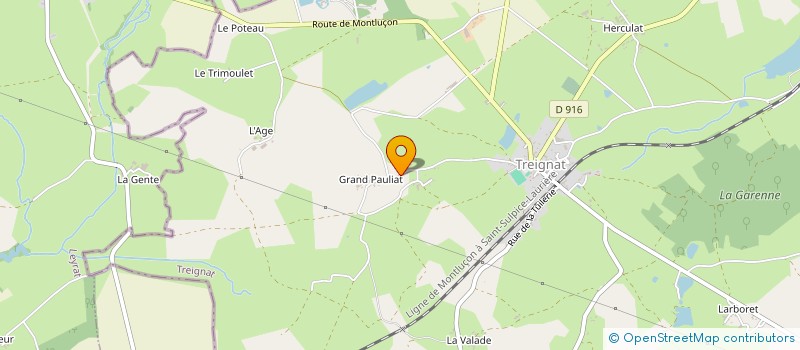 localisation de l'entreprise MONSIEUR RAYMOND SUREAU  TREIGNAT