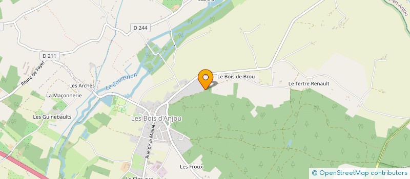 localisation de l'entreprise MONSIEUR RAYMOND TAUGOURDEAU  BEAUFORT-EN-ANJOU