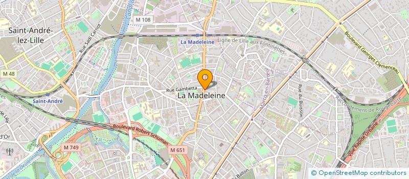 localisation de l'entreprise MONSIEUR RAYMOND TELLIER à LA MADELEINE