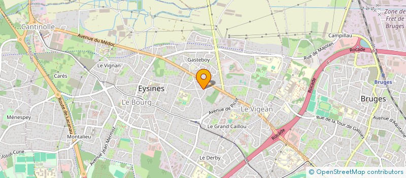 localisation de l'entreprise MONSIEUR RAYMOND THOLLAS  EYSINES