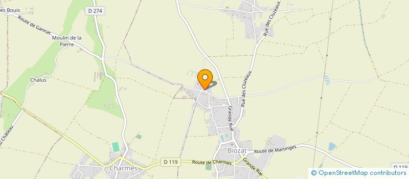 localisation de l'entreprise MONSIEUR RAYMOND THONIER  BIOZAT