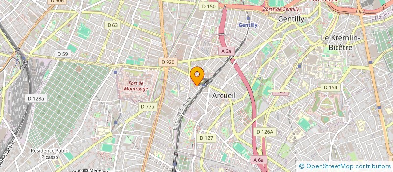 localisation de l'entreprise MONSIEUR RAYMOND TORAILLE à ARCUEIL