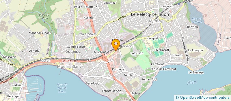 localisation de l'entreprise MONSIEUR RAYMOND TOULLEC  LE RELECQ-KERHUON