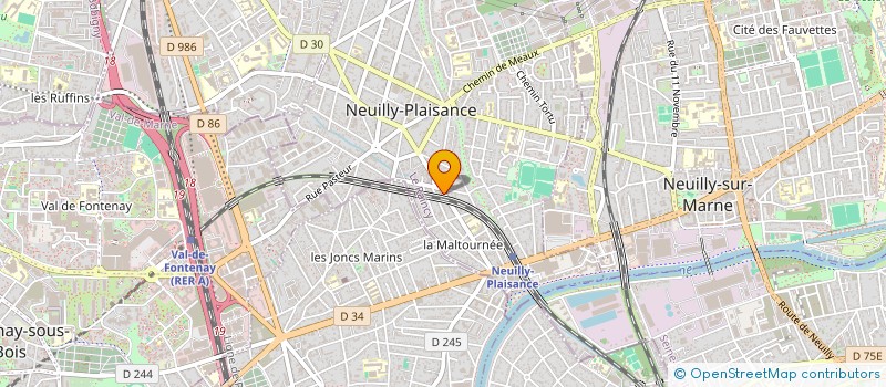 localisation de l'entreprise MONSIEUR RAYMOND TOUROU  NEUILLY-PLAISANCE