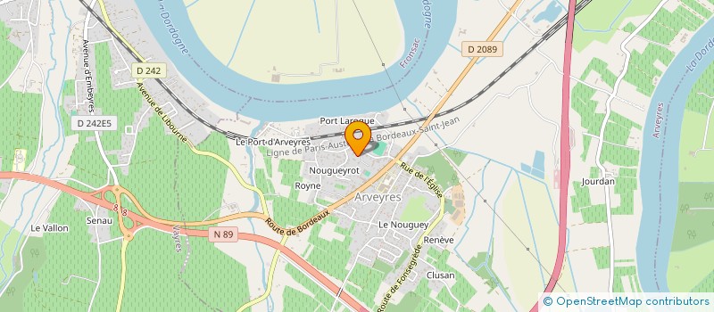 localisation de l'entreprise MONSIEUR RAYMOND TOURRAILLE  ARVEYRES