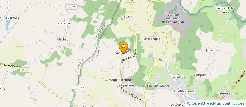 localisation de l'entreprise MONSIEUR RAYMOND TREILLARD  ROCHECHOUART