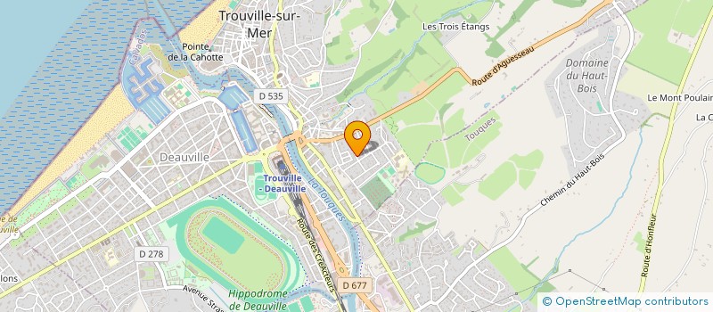 localisation de l'entreprise MONSIEUR RAYMOND TREUIL  TROUVILLE-SUR-MER