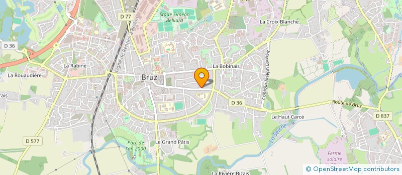 localisation de l'entreprise MONSIEUR RAYMOND TRICAULT  BRUZ