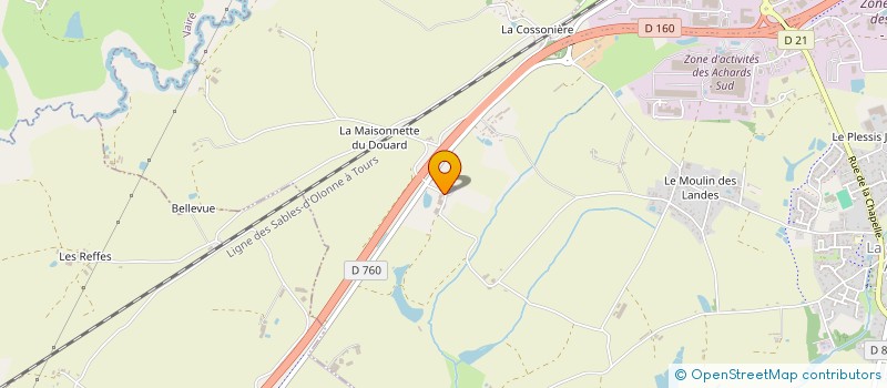 localisation de l'entreprise MONSIEUR RAYMOND TRICHET à LES ACHARDS