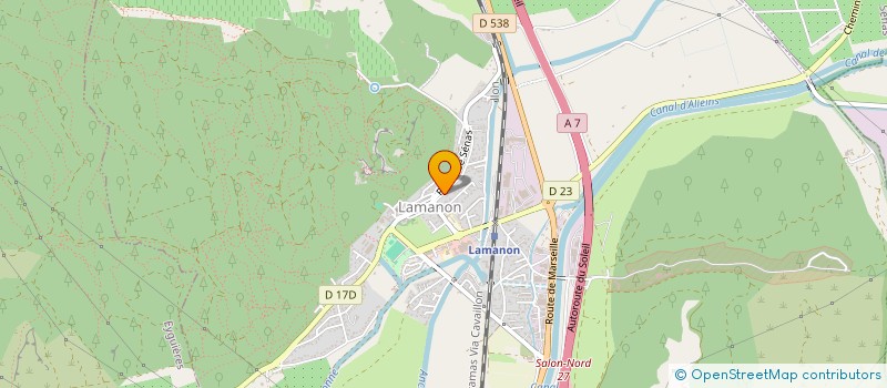 localisation de l'entreprise MONSIEUR RAYMOND TRONC  LAMANON