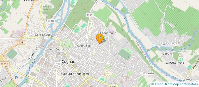 localisation de l'entreprise MONSIEUR RAYMOND TURPAIN à COGNAC