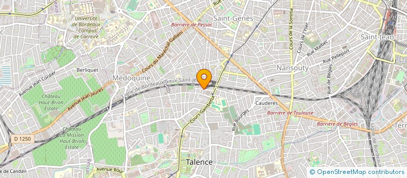 localisation de l'entreprise MONSIEUR RAYMOND VERMEERSCH  TALENCE