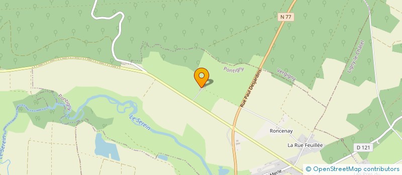 localisation de l'entreprise MONSIEUR RAYMOND VERRIERE  PONTIGNY