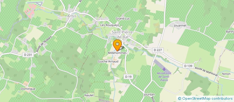 localisation de l'entreprise MONSIEUR RAYMOND VINCENDEAU  SAINT-PIERRE-DE-BAT