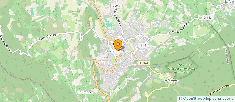 localisation de l'entreprise MONSIEUR RAYMOND VINCIGUERRA  MALAUCENE