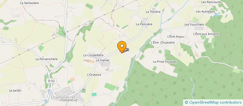 localisation de l'entreprise MONSIEUR RAYMOND VIVIER à DOMFRONT-EN-POIRAIE