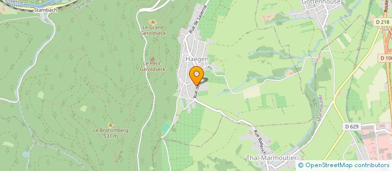 localisation de l'entreprise MONSIEUR RAYMOND ZAEGEL  HAEGEN