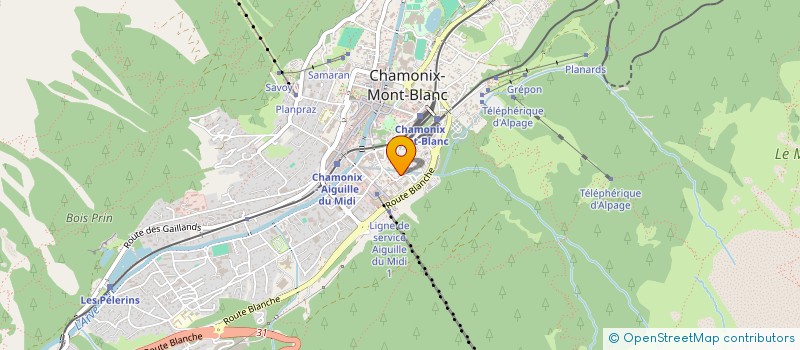 localisation de l'entreprise MONSIEUR RAYMOND ZERMATTEN à CHAMONIX-MONT-BLANC