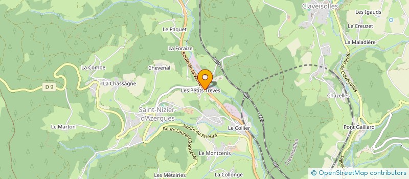 localisation de l'entreprise MONSIEUR RAYMONDE DESCOMBES  SAINT-NIZIER-D AZERGUES