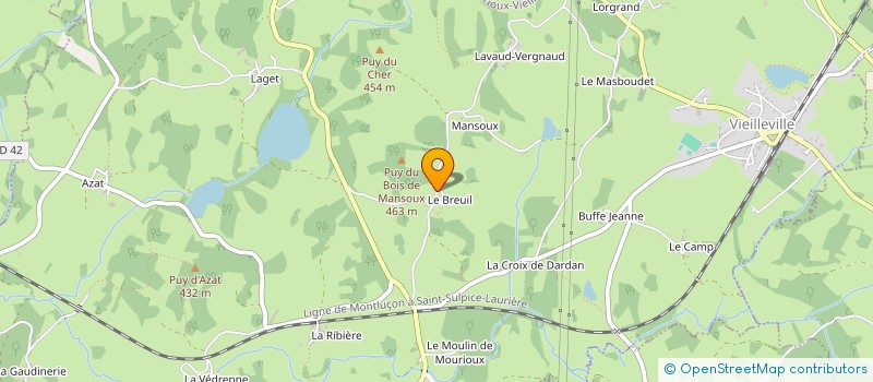 localisation de l'entreprise MONSIEUR RAYNALD BAUCHEREL à MOURIOUX-VIEILLEVILLE