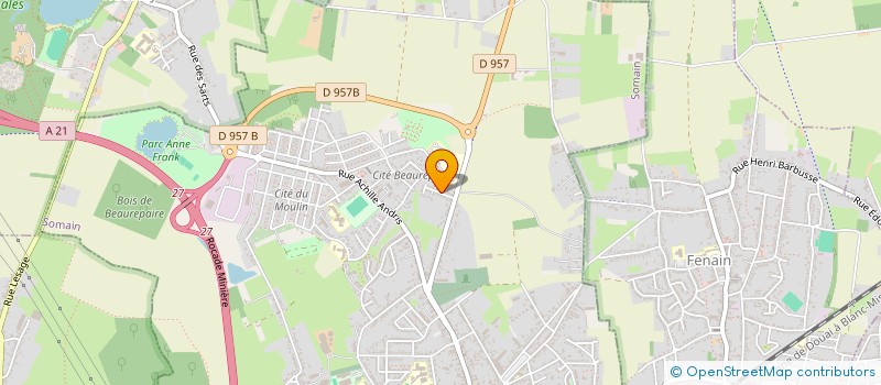 localisation de l'entreprise MONSIEUR RAYNALD BERDOU  SOMAIN