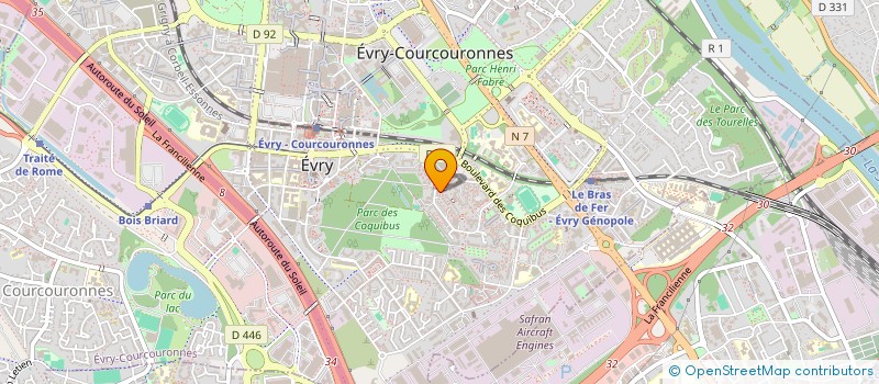 localisation de l'entreprise MONSIEUR RAYNALD EBOKO MOUDIO  EVRY-COURCOURONNES