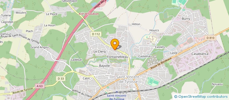 localisation de l'entreprise MONSIEUR RAYNALD GAROUSTE  SAINT-VINCENT-DE-TYROSSE