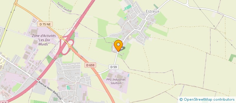 localisation de l'entreprise MONSIEUR RAYNALD GIUSTI-MONVOISIN  ESTREUX