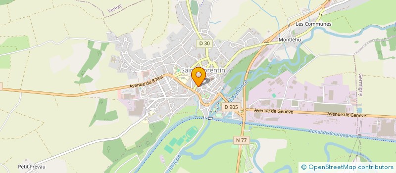 localisation de l'entreprise MONSIEUR RAYNALD ROBERT CLERC  SAINT-FLORENTIN