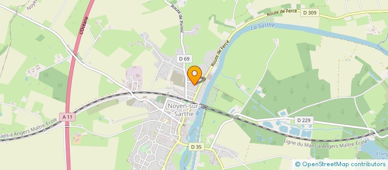 localisation de l'entreprise MONSIEUR RAYNALD TIRACHE  NOYEN-SUR-SARTHE