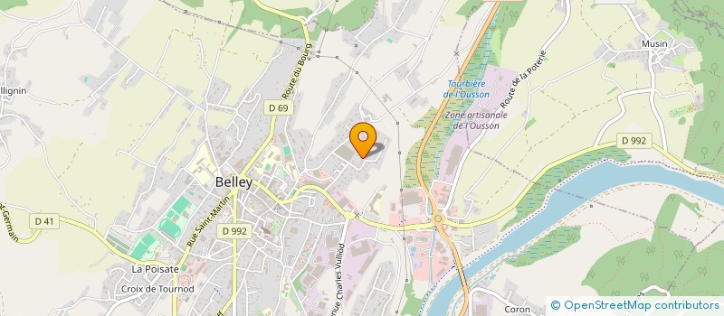 localisation de l'entreprise MONSIEUR RAYYANE BOUHAJJI  BELLEY