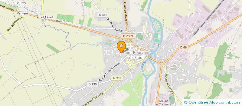 localisation de l'entreprise MONSIEUR RAZAFIMANANTSOA RAKOTOMAVO  SAINT-POURCAIN-SUR-SIOULE