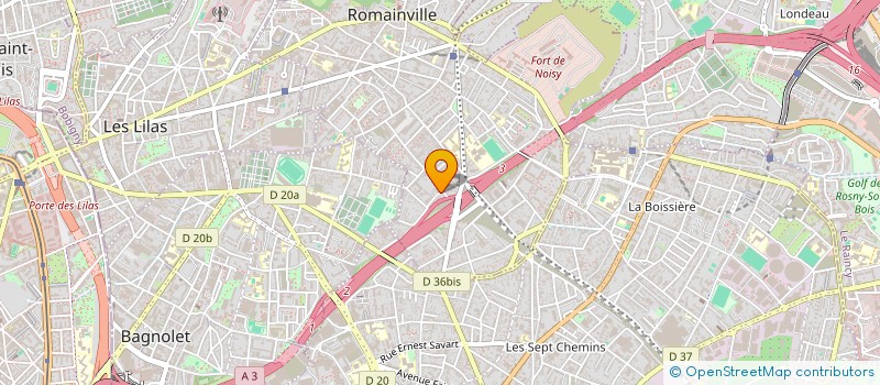 localisation de l'entreprise MONSIEUR RAZAULKARIM KAWSAR à ROMAINVILLE