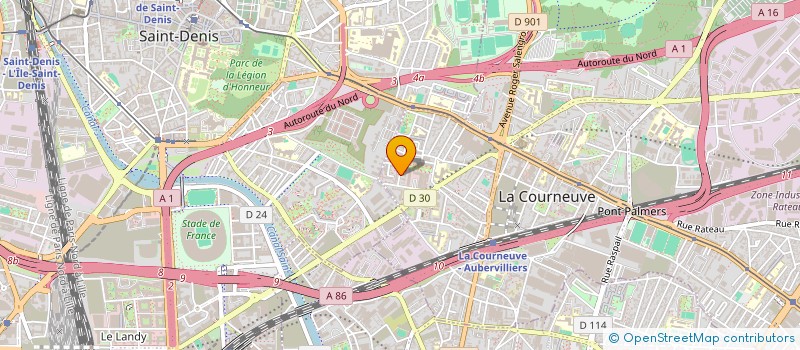 localisation de l'entreprise MONSIEUR RAZIGUE BENHMIDA à LA COURNEUVE