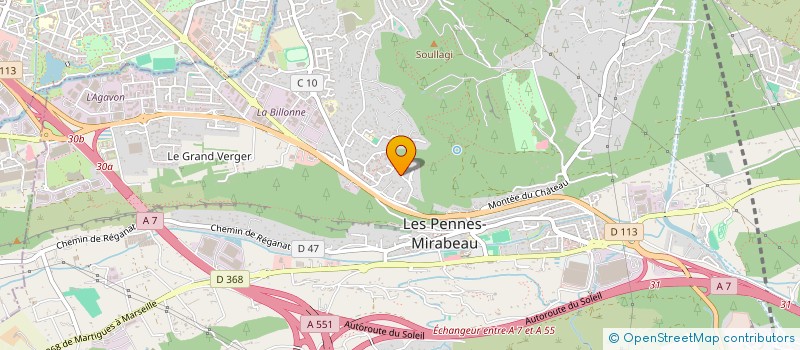 localisation de l'entreprise MONSIEUR RAZIK BENSIDHOUM à LES PENNES-MIRABEAU