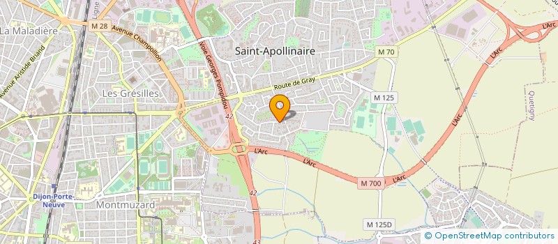 localisation de l'entreprise MONSIEUR RAZIM SHEHU à SAINT-APOLLINAIRE